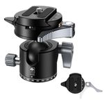 SIRUI Low Profile Tripod Head with Arca-type Quick Release Plate, 360°Panoramic Metal Camera Ball Head Mount with 1/4" and 3/8" Threaded Hole for Monopod, DSLR, Phone, Max Load 22lbs/10kg, GH30