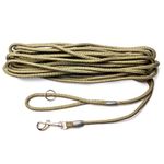 Dog & Field 2-In-1 Training Lead For Dogs - 10 Metre Long Line Dog Lead With Super Soft Braided Nylon Rope & Heavy Duty Trigger Clip. Extra Long Dog Training Lead For Recall & Gundog Training (10m)