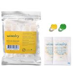 wisedry 120 Packets 2 Gram Silica Gel Desiccant Packs with Color Indicating Beads Moisture Absorber Packets for Food Shoe Boxes Spices Seed Collection Storage Food Grade