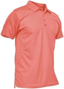 MAGCOMSEN Men's Polo Shirt Quick Dry Performance Short Sleeve Tactical Shirts Pique Jersey Golf Shirt