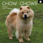 The Gifted Stationary 2026 Square Wall Calendar, Chow Chow, 16-Month Animals Theme Hanging Calendar with 180 Reminder Stickers, Month Planner for Home, or Creative Spaces, 12x12 In