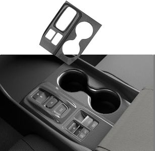 Maxzina Gear Shift Panel Cover Compatible with 2023-2025 Honda Pilot Cup Holder Frame Trim Anti-Scratch Protector Center Console Decoration for 2024 Pilot Accessories (Glossy Carbon Fiber Pattern)