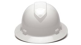 Pyramex Ridgeline Full Brim Hard Hat 4 Point Ratchet White