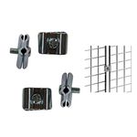 MESH GRIDWALL Joining Clips Accessory for GRIDWALL/Grid Wall Shop Display Pack of (1,3,6,12,24,48,96) (12)