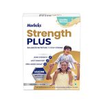 Horlicks Strength Plus- Vanilla, 350g| Balanced Nutrition to Regain Strength | High Fibre & Protein