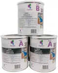 Coloredepoxies 10015 Black Epoxy Resin Coating Made with Beautiful and Vibrant Pigments, 100% Solids, for Garage Floor, Basements, Concrete and Plywood. 3 Gallon KIT