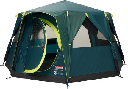 Coleman Octagon Blackout Dome Tent – 6-8 Person Waterproof Family Camping