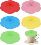 6 Pcs Silicone Cup Covers, Anti-Dust Cup Covers, Reusable Cup Covers, Sealing Lid, for Coffee Cup, Beer Mug, Tea Cup