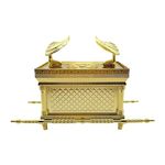 F Fityle Ark of The Covenant Religious Statue Gold Zinc Alloy Jewalry Storage Box Trinket Box for Desk Tabletop Decor Festival, 9.5x3.5x6cm