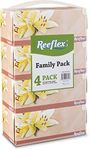 Reeflex Premium Facial Tissues 230 Sheets Per Box, 2-Ply Soft Touch, Gentle and Durable in A Stylish Box - 4 Total Boxes, 920 Sheets Family Pack
