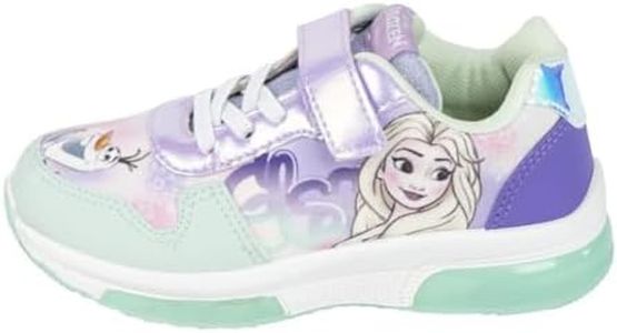 Disney Frozen Scarpe da Ragazze, Scarpe Sportive da Ragazza, Elsa Scarpe Luminose per Bambina, Regalo per Ragazze, Taglie EU 25 a 32 (29)