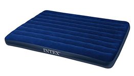 Intex Vinyl Classic Downy Airbed Queen, Blue