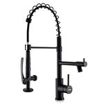 WEWE Black Kitchen Faucet with Pull