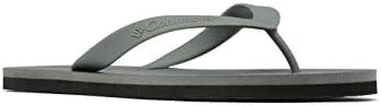 Columbia Men's Sun Trek Flip Sport Sandal, Titainium Grey Steel/Black, 8