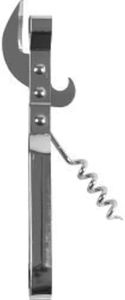 Chef Craft 21295 Chef Old Fashioned Can, Bottle Opener & Corkscrew, White