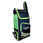 Prokick Xplore Duffle Cricket Kitbag | Cricket Kit Bag with Special Bat Holder On The Side, Shoe Compartment, Duffle Kit Bag, Backpack, Full Size with Shoulder Straps - Black/Lime