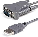 StarTech.com 3ft (91cm) 1-Port USB to Serial Cable, DB9/DB25 RS232 to USB Converter, Prolific, USB to Serial Adapter