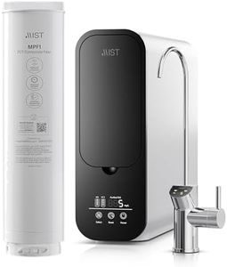 Mist- MPF1 PCT Composite Filter Replacement For Reverse Osmosis Water Filter, Under Sink Water Filtration, Tankless RO System, 2:1 Pure to Drain Reduces TDS, 600 GPD, Smart Visual Display, IAPMO Cert