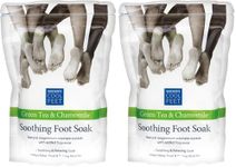 Escenti Cool Feet Soothing Green Tea & Chamomile Essential Foot Soak (Pack of 2)