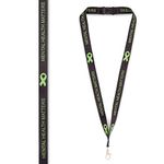 MENTAL HEALTH MATTERS Mental Health Awareness Lanyard Green Ribbon It's OK UK (Black)