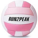 RUN2PEAK Soft Pink Volleyball Ball 