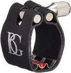 BG Franck Bichon Revelation BB Clarinet Ligature and Cap with Silver Plated Support and Red Sling