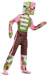 Kids' Mine Craft Zombie Pigman Halloween Costume (Large 10/12)