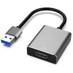 2024 Newest USB 3.0 to HDMI Adapter,USB 3.0 to HDMI 1080P Full HD Video Audio Converter with Audio for PC Laptop Projector HDTV Compatible with Mac/Windows XP 7/8/8.1/10