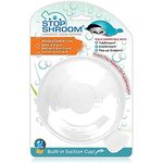 StopShroom Universal Stopper Plug Cover for Bathtub, Bathroom Sink, and Kitchen Drains, White