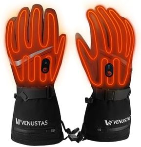 Venustas Heated Gloves for Men & Women, Rechargeable Electric Gloves for Arthritis, Winter Heated Motorcycle Ski Work Gloves