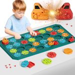 STEM Board Games Educational Learning Toys, Brain Teasers Puzzles Logical Road Builder, Montessori Preschool Birthdays Gifts for Kids Ages 3-8 Year Old, Super Large with 8 Boards