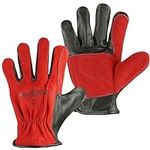 Strongarm Leather TIG Welding Gloves with Reinforced with Elastic Wrist for Construction BBQ Gardening Mechanix Driver