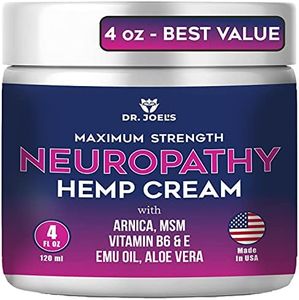 Dr. JOEL'S Neuropathy Cream - Maximum Strength Nerve Relief Cream for Feet, Hands, Legs- 4 OZ Large - Made in USA