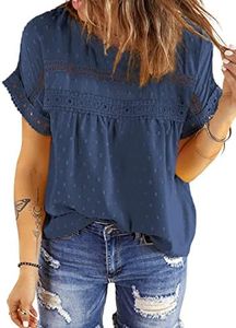 Dokotoo Summer Tops For Women Lace Crochet Blouses