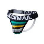 JOCKMAIL Mens Jockstrap Underwear Wide Belt Athletic Supporter Mens Thongs Sport Underwear Jock Strap, 238black, X-Large