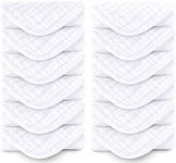 Spotted Play Muslin Burp Cloths 100% Cotton Large 20''x10'' Extra Soft and Absorbent Baby Wash Cloths Spit Up Rags - Baby Burping Cloth for Boys Girls Items(12 Pack White)