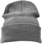 Beanie Hat Plain Grey Soft Comforta