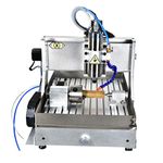 TEN-HIGH 3040 2200W CNC Router Engraving Drilling Milling Machine,USB Port with 4th axis and Sink Device.