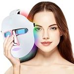 Red Light Therapy LED Face Light Therapy Mask Infrared Photon Light Therapy Facial Device for Skin Tightening Acne Treatment Anti-Aging Smooth Wrinkles Fine Lines Red & Blue Light