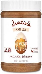 Justin's Vanilla Almond Butter, Gluten-free, Non-GMO, Vegan, Sustainably Sourced, 16 Ounce Jar