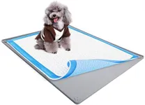 Skywin Pee Pad Holder for 30 x 36 Inches Training Pads (Light Grey) - Easy to Clean and Store Dog Puppy Pad Holder – Silicon Wee Wee Pad Holder, No Spill Puppy Pad Holder