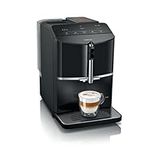 Siemens TF301G19 EQ300 Fully Automatic Coffee Machine with ceramDrive, milkPerfect and oneTouch Function, in Piano Black