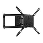 Sanus Full-Motion TV Wall Mount for 37" to 80" TVs Extends 18" & Fits Studs Up to 24" - Bracket fits Most LED, LCD, OLED, and Plasma Flat Screen TVs w/VESA Patterns up to 600 x 400 - OLF18-B1