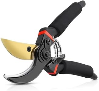 Bypass Pruning Shears, 8.2" Labor Saving Garden Pruning Shears, Alloy Steel Hand Pruners for Garden Deadheading, Trimming, Shaping