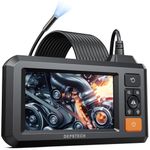 4.3'' IPS Screen Endoscope Inspection Camera, DEPSTECH Bluart 3.0 Tech Inspection Camera with light, 8MM Camera IP67 Waterproof Industrial Endoscope, 16.5FT Semi-Rigid Snake Cable, Mechanic Tools