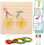 Auvewilo Wooden Geoboard with Rubbe