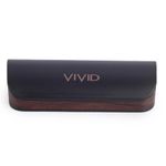 VIVID Vision Unisex Adult Lightweight Eyewear Specs Case Cover | Protect Eye Glasses | Acrylonitrile Butadiene Styrene | Spectacles | AP-276 | Black-Brown