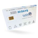 Wave Connect US Triple Play Data SIM | 2GB/30 Days | 4G LTE & 5G on AT&T, T-Mobile & Verizon | Prepaid, Activates on First Use, Unlocked IoT device, CCTV, Security, Solar, Hunting Trail Cameras