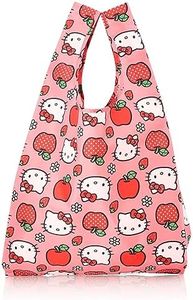 Bagu Standard Eco Bag, Pattern, 100% Recycled, Hello Kitty & Apple, Free Size