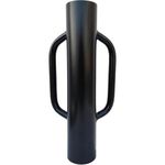 Fence Post Driver with Handle 12LB Black, 23.6 in Long Post Pounder